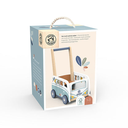 Speedy Monkey Van Multi-Activity Walker Push Toy