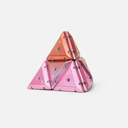 Speks Geode Chrome Stellar Pyramid Magnetic Fidget