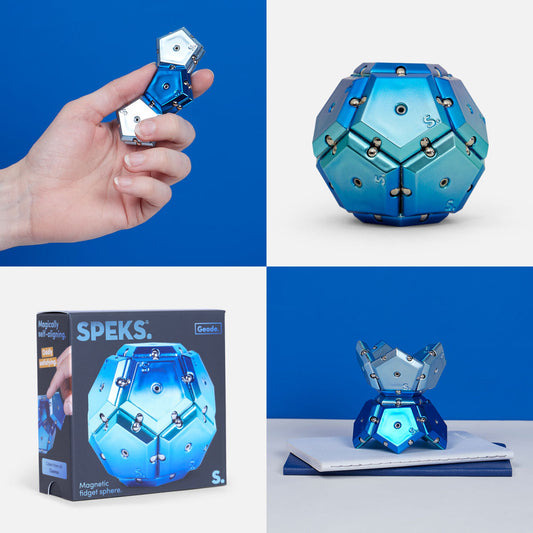 Speks Geode Chrome Cosmos Sphere Magnetic Fidget