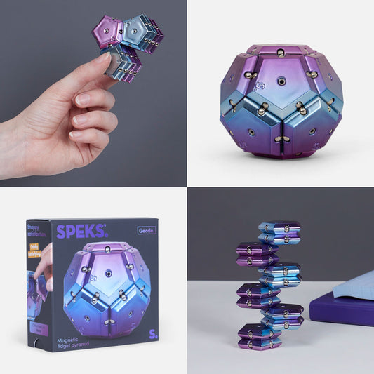 Speks Geode Chrome Nova Sphere Magnetic Fidget