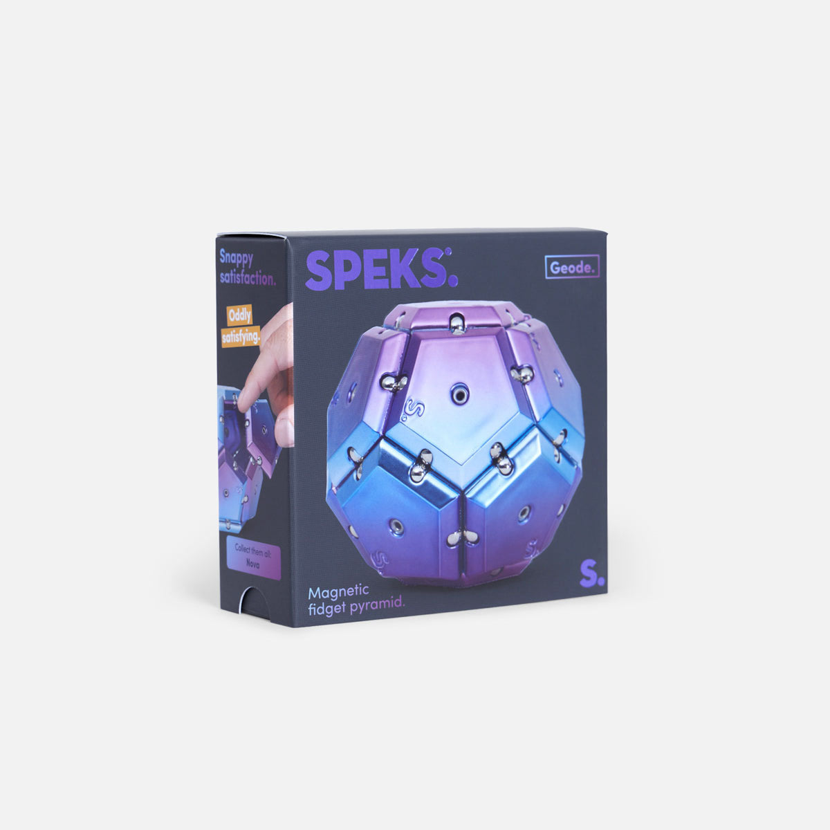 Speks Geode Chrome Nova Sphere Magnetic Fidget