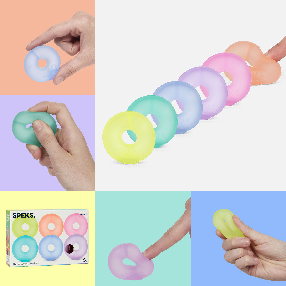 Speks Gump Loops Prism Mini 6 Pack