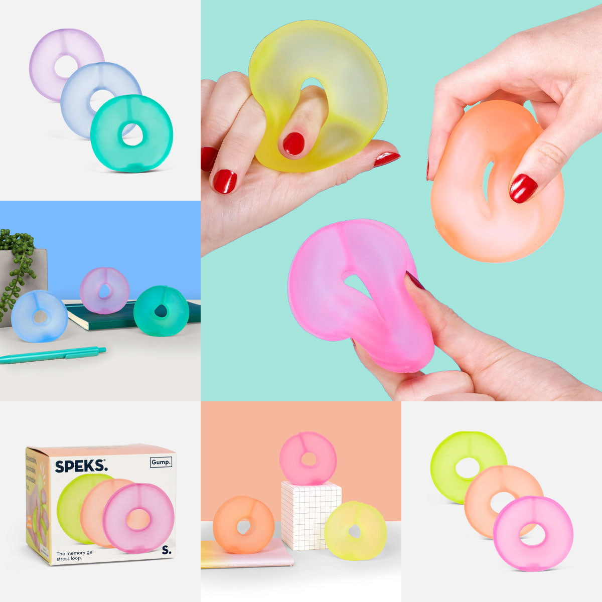 Speks Gump Loop 3 Packs - Warm and Cool Colors
