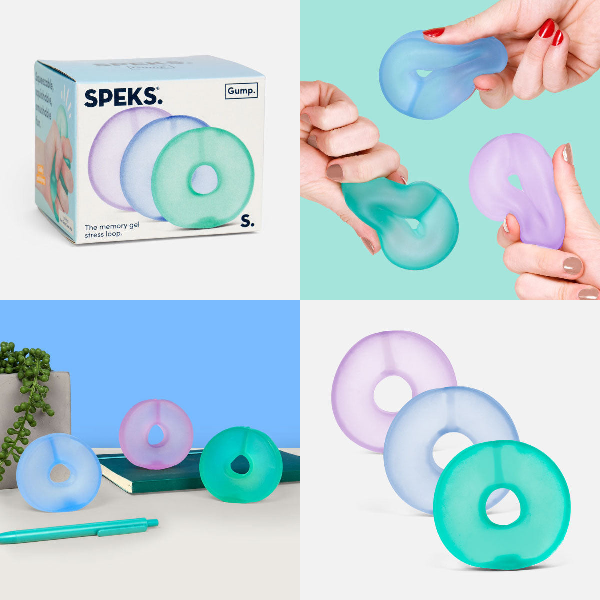 Speks Gump Loop Cool Colors 3 Pack