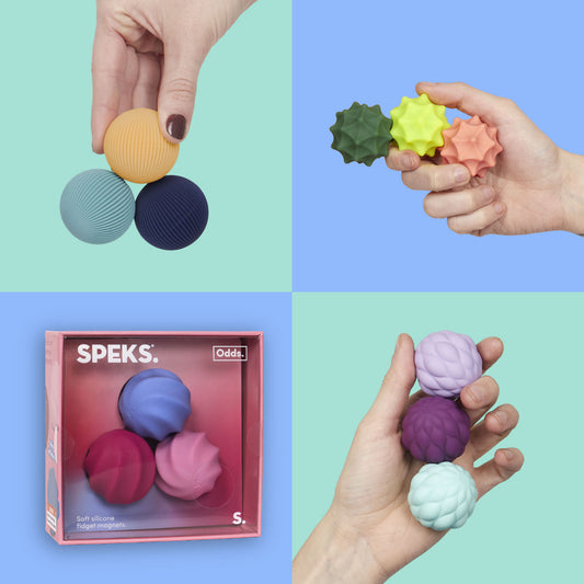 Speks Odds Vivid Silicone Magnet Fidget 3 Pack