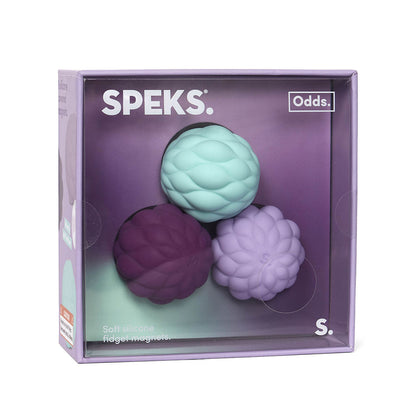 Speks Odds Vivid Silicone Magnet Fidget 3 Pack - Purple Puffs