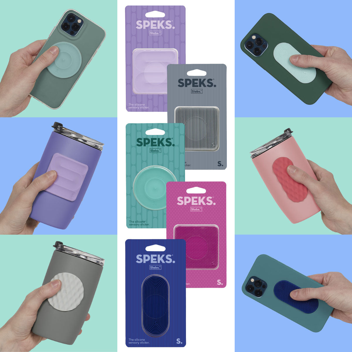 Speks Slabs Silicone Sensory Sticker - Singles
