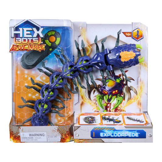Spin Master Hex Bots Alive Inside Explodapede RC Centipede