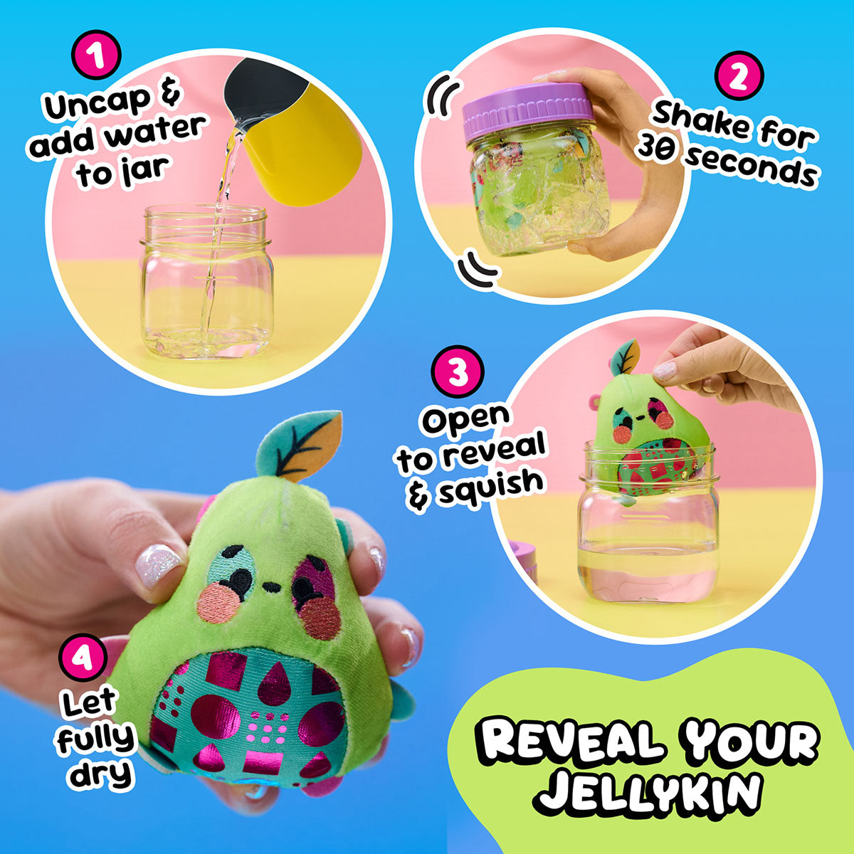 Spin Master Magic Jellykins Surprise Plush Jar instructions
