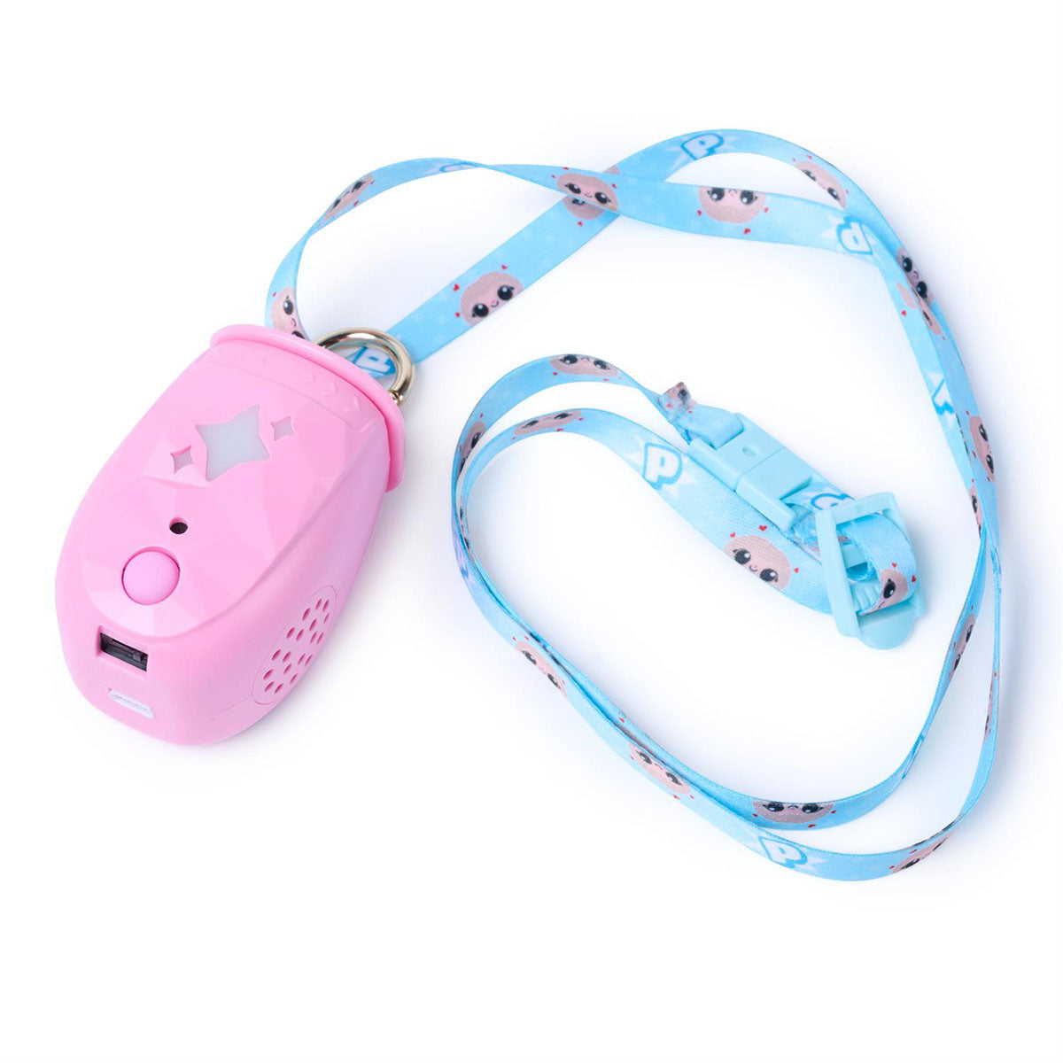 Spin Master Peekimo Electronic Pet - closed with lanyard