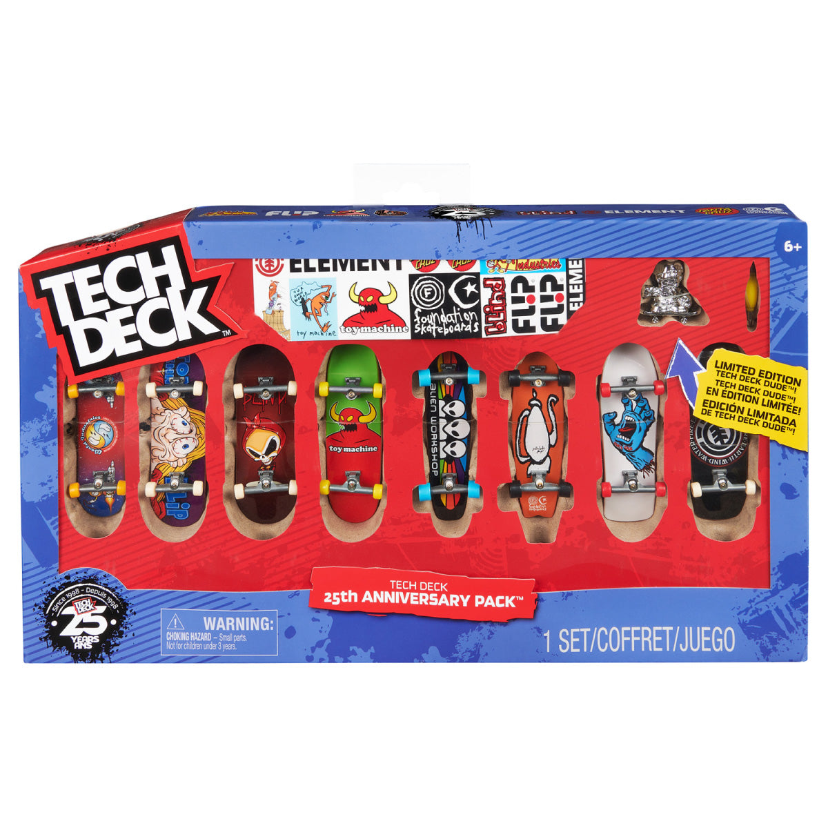 Tech Deck 25th Anniversary Fingerboards 8 Pack