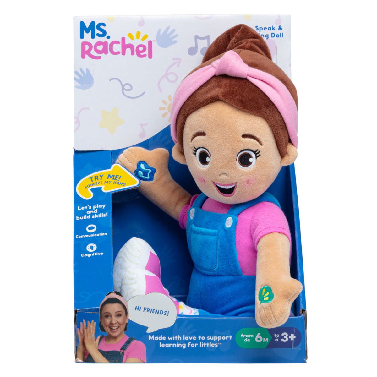 Spin Master Baby Gund Ms Rachel Official Speak & Sing Doll