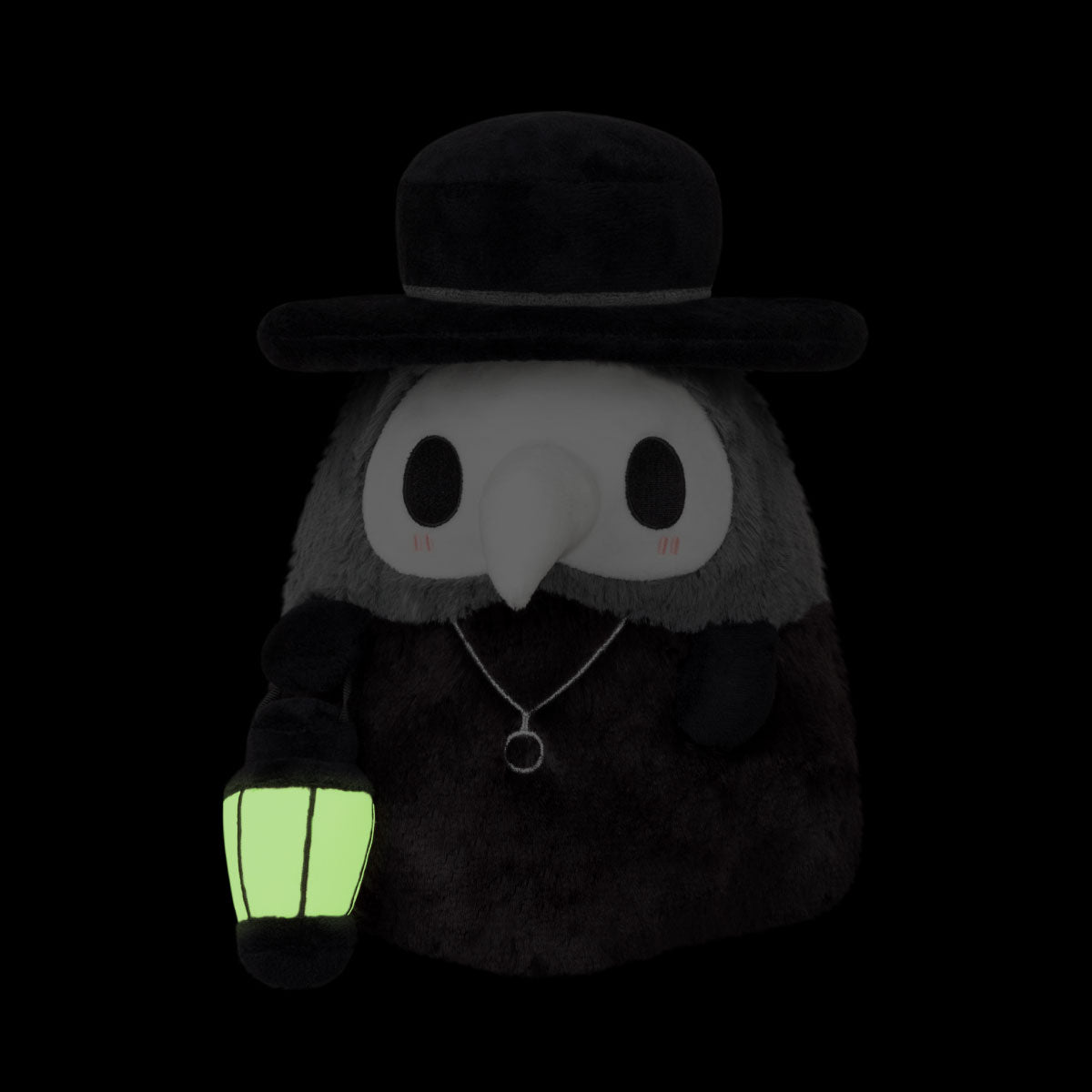 Squishable Mini Plague Doctor 9” lantern glowing