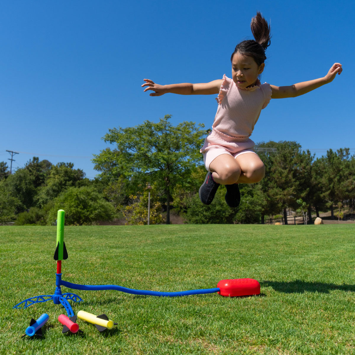 Stomp Rockets Jr Multi-Color Action Rockets 8 Pack