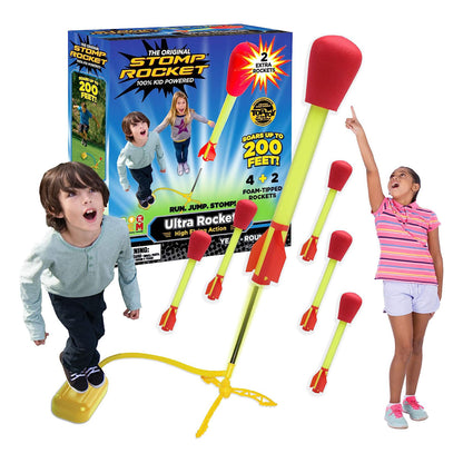 Stomp Rockets Ultra Rockets 6 Pack Box and Contents