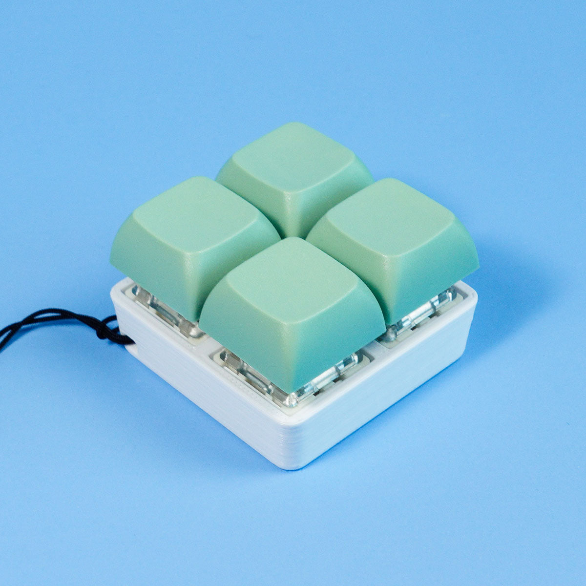 Strudel3D Mint Green 4 Key Keyboard Fidget Square