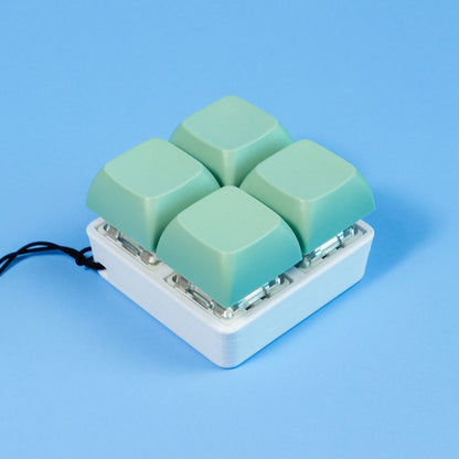 Strudel3D Mint Green 4 Key Keyboard Fidget Square