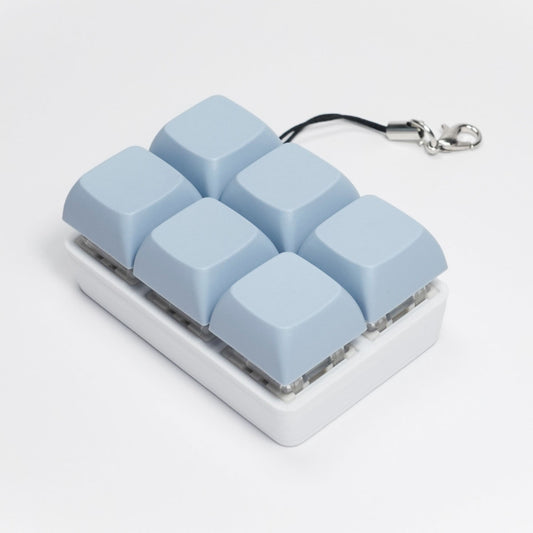 Strudel3D Light Blue 6 Key Keyboard Fidget