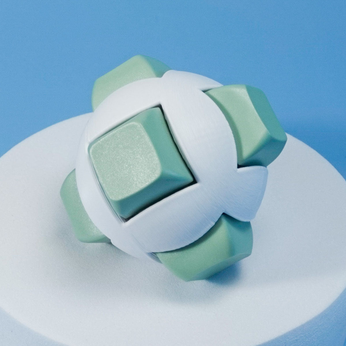 Strudel3D Green SwitchSphere 6 Key Mechanical Fidget