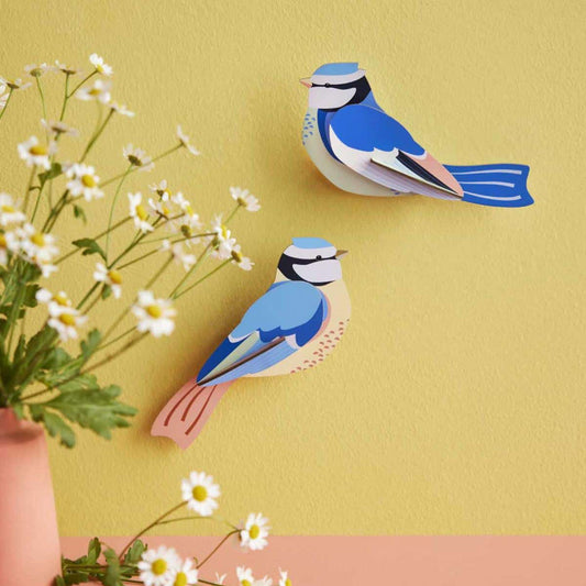 Studio Roof Garden Blue Tit Pair Wall Art