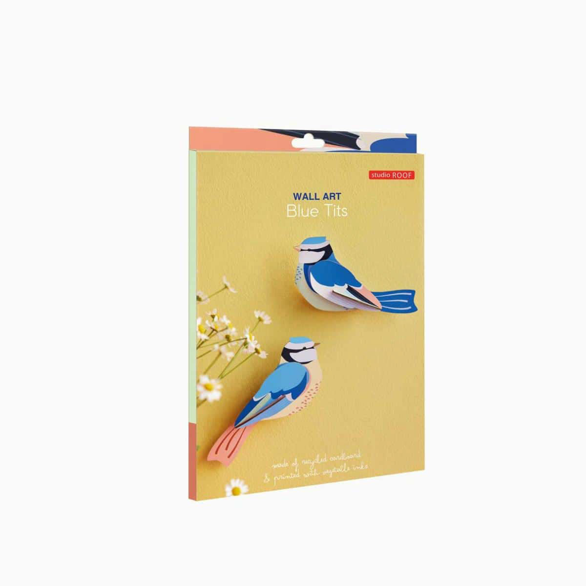 Studio Roof Garden Blue Tit Pair Wall Art