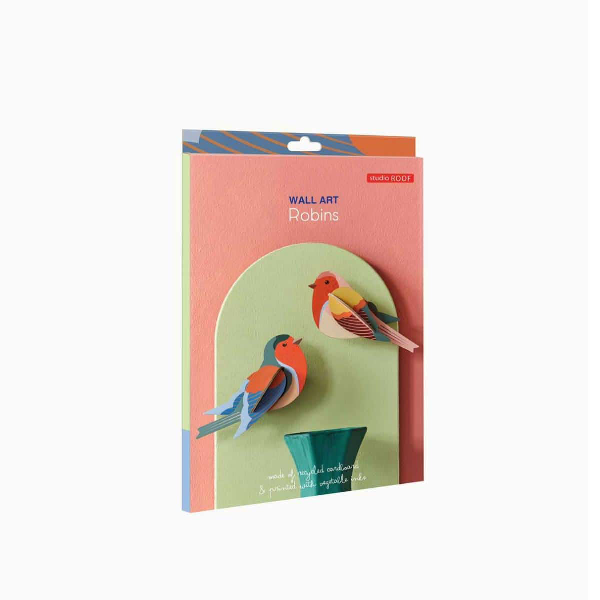 Studio Roof Garden Robins Pair Wall Art