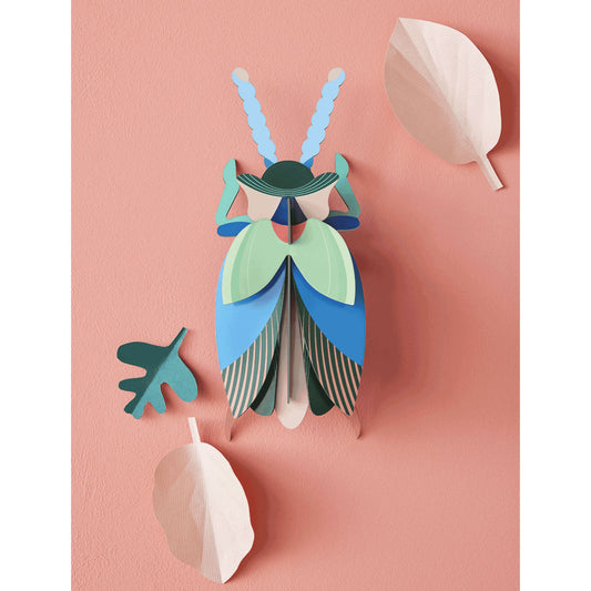 Studio Roof Emerald Beetle Wall Art
