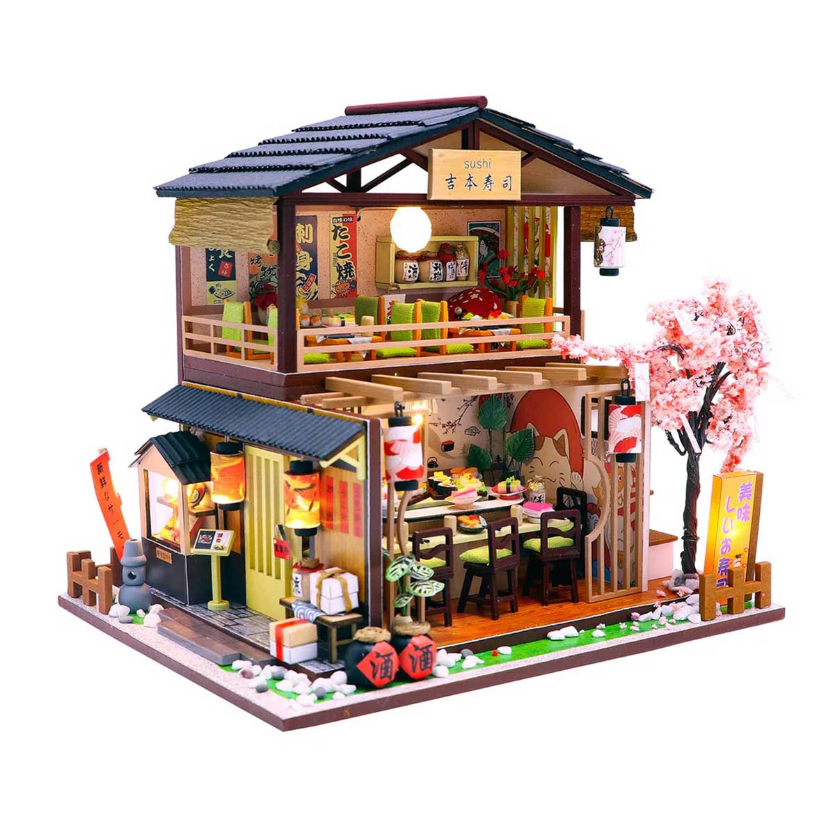 DIY Miniature House Kit - Sushi House - Hands Craft