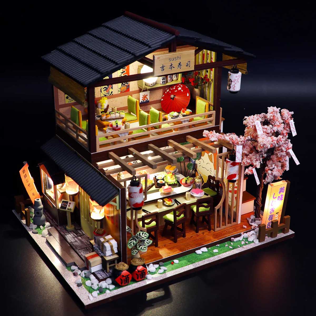 DIY Miniature House Kit - Sushi House - Hands Craft