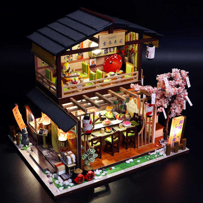 DIY Miniature House Kit - Sushi House - Hands Craft