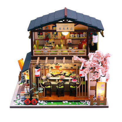 DIY Miniature House Kit - Sushi House - Hands Craft