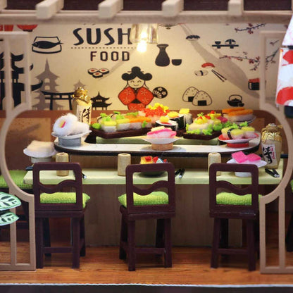 DIY Miniature House Kit - Sushi House - Hands Craft