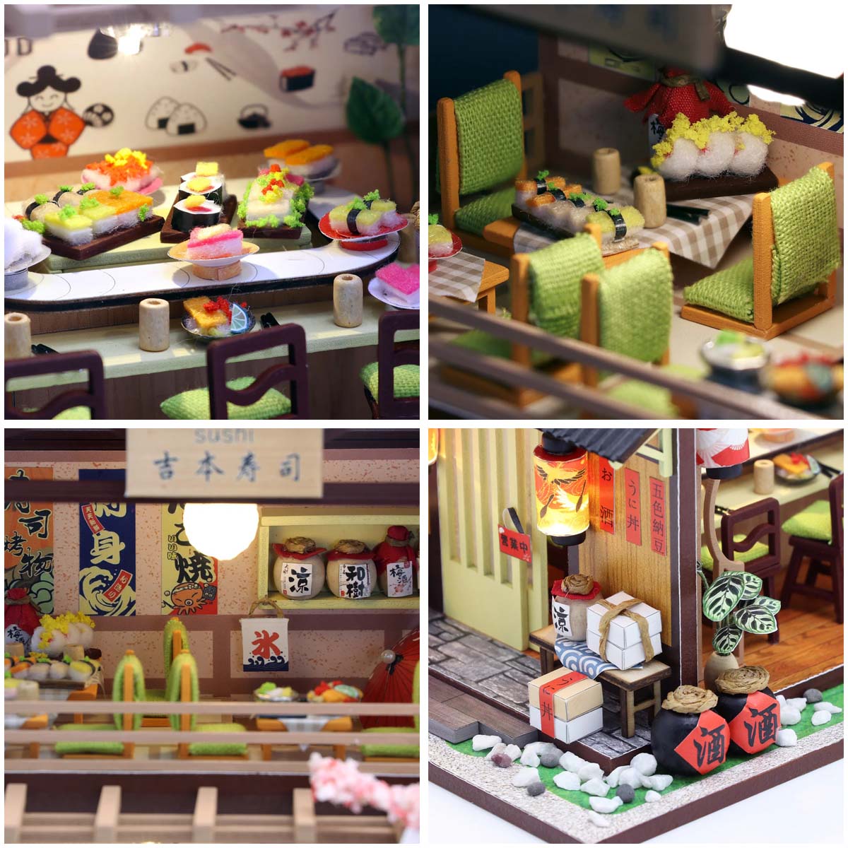 DIY Miniature House Kit - Sushi House - Hands Craft