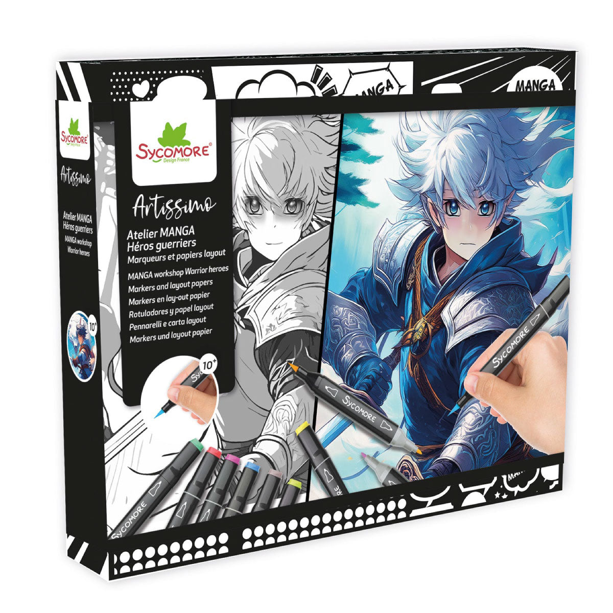 Sycomore Artissimo Manga Warrior Heroes Layout and Markers Set