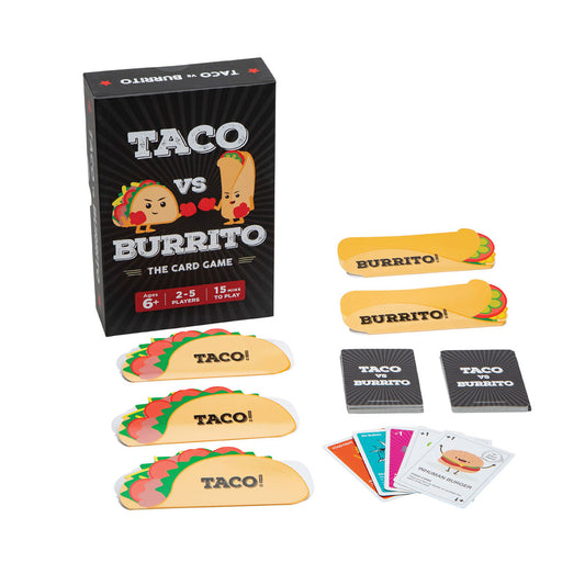 Taco vs Burrito Card Game contents