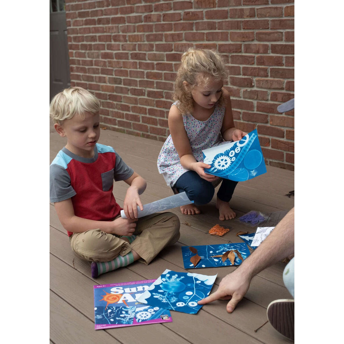 Tedco Sun Art example of artwork on 8x10 paper with the children that created it.