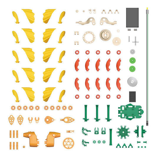 The pieces for Thames and Kosmos SolarFlower Golden Sunrise