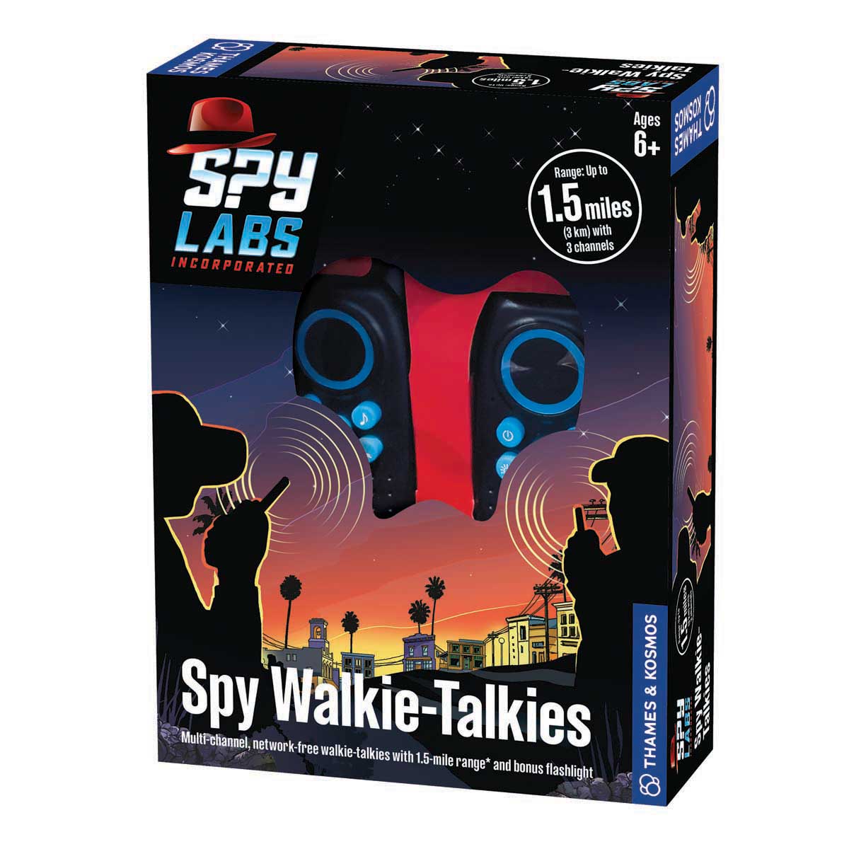 Box front. Thames and Kosmos Spy Labs Spy Walkie-Talkies