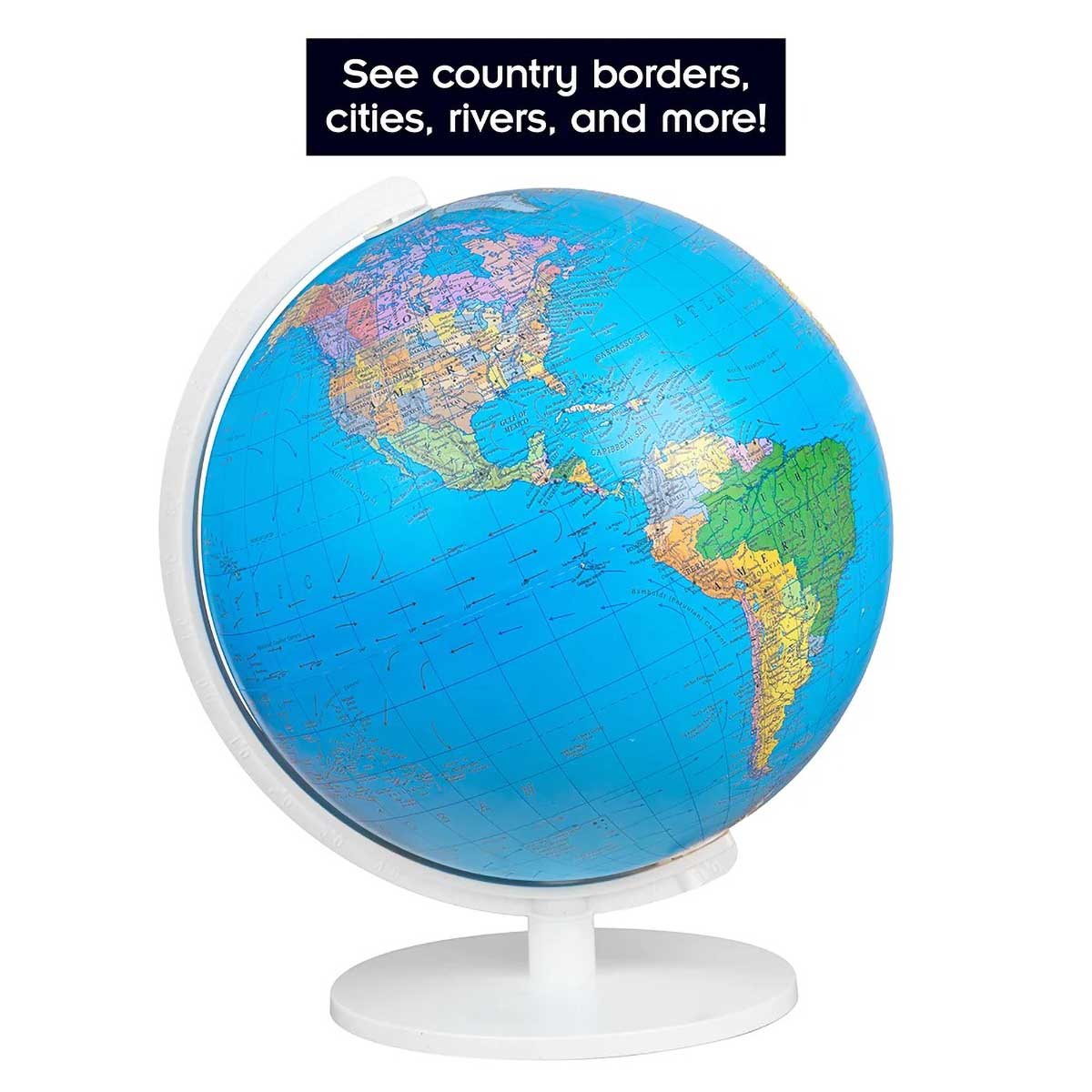 Thames and Kosmos Thames & Kosmos Illuminated Geopolitical Globe