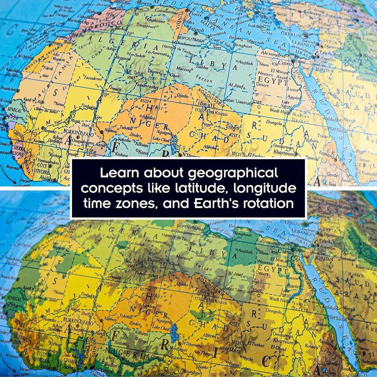 Thames and Kosmos Thames & Kosmos Illuminated Geopolitical Globe