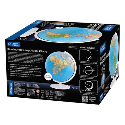 Thames and Kosmos Thames & Kosmos Illuminated Geopolitical Globe