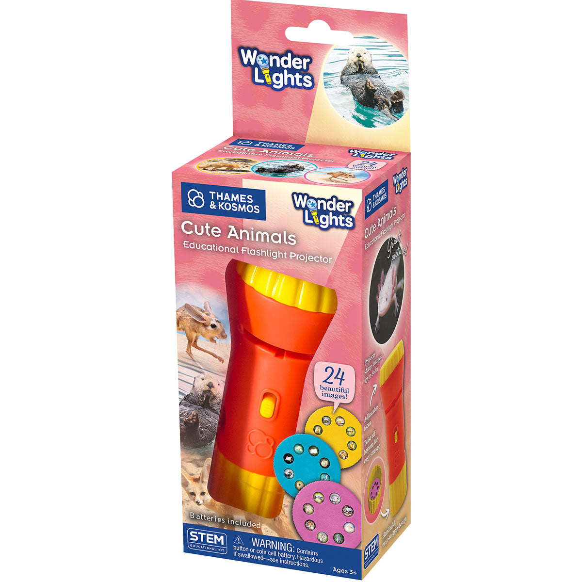 Thames & Kosmos Wonder Lights Cute Animals Flashlight Projector