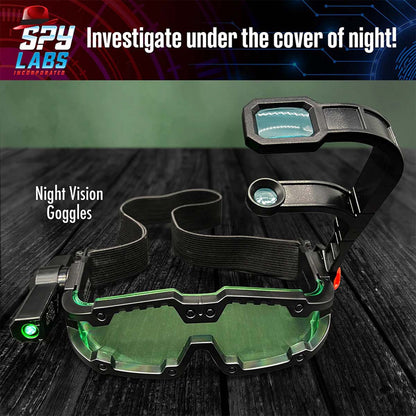 Thames & Kosmos Spy Labs: Ultimate Spy Sleuth Master of Surveillance Motion Detector Alarm Night Vision Goggles