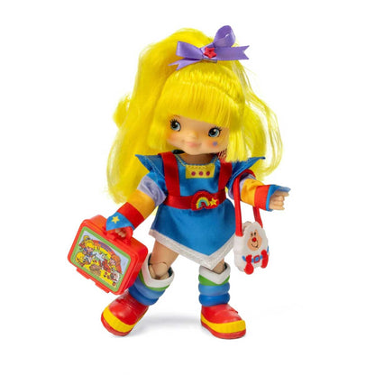 The Loyal Subjects Rainbow Brite 5.5" Fashion Doll standing with accessories