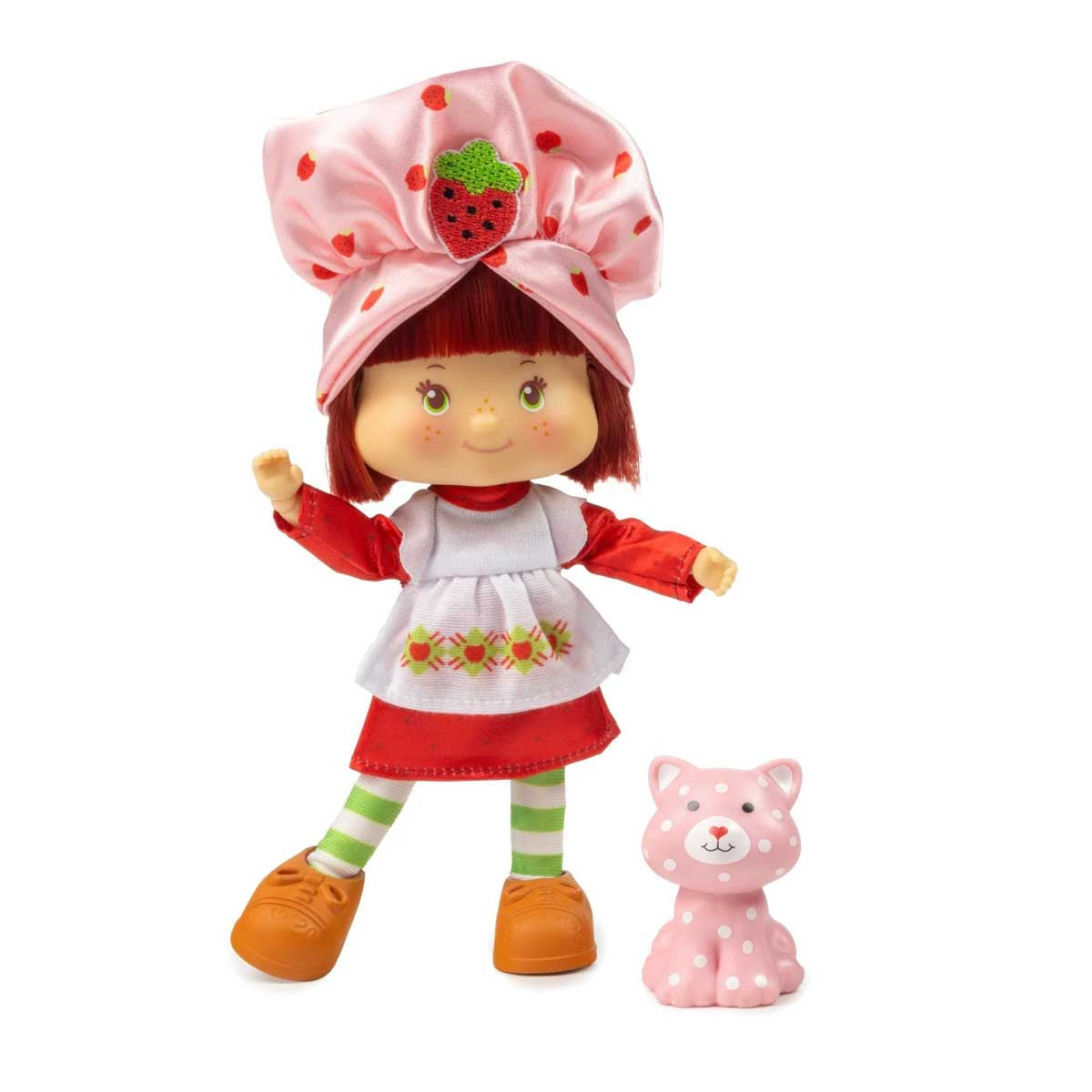 The Loyal Subjects Strawberry Shortcake 5.5" Fashion Doll with pink cat