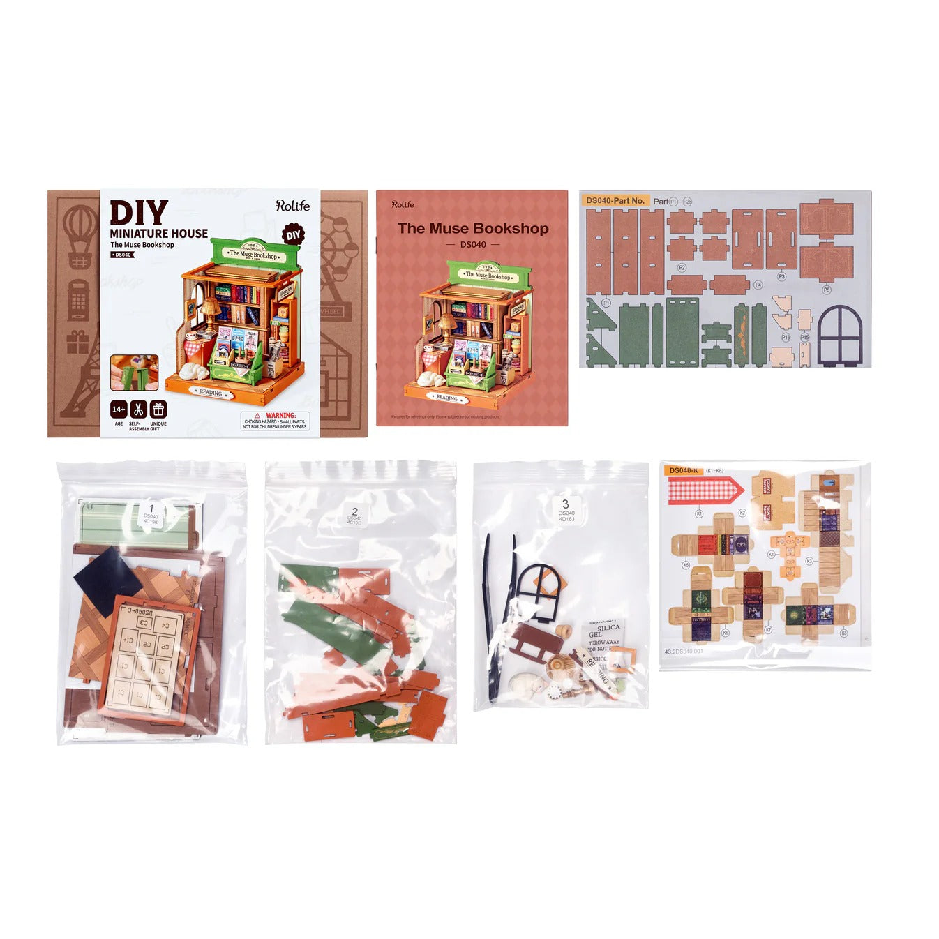 Hands Craft - DIY Miniature House Kit - The Muse Bookshop