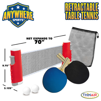 Anywhere Sports Retractable Table Tennis