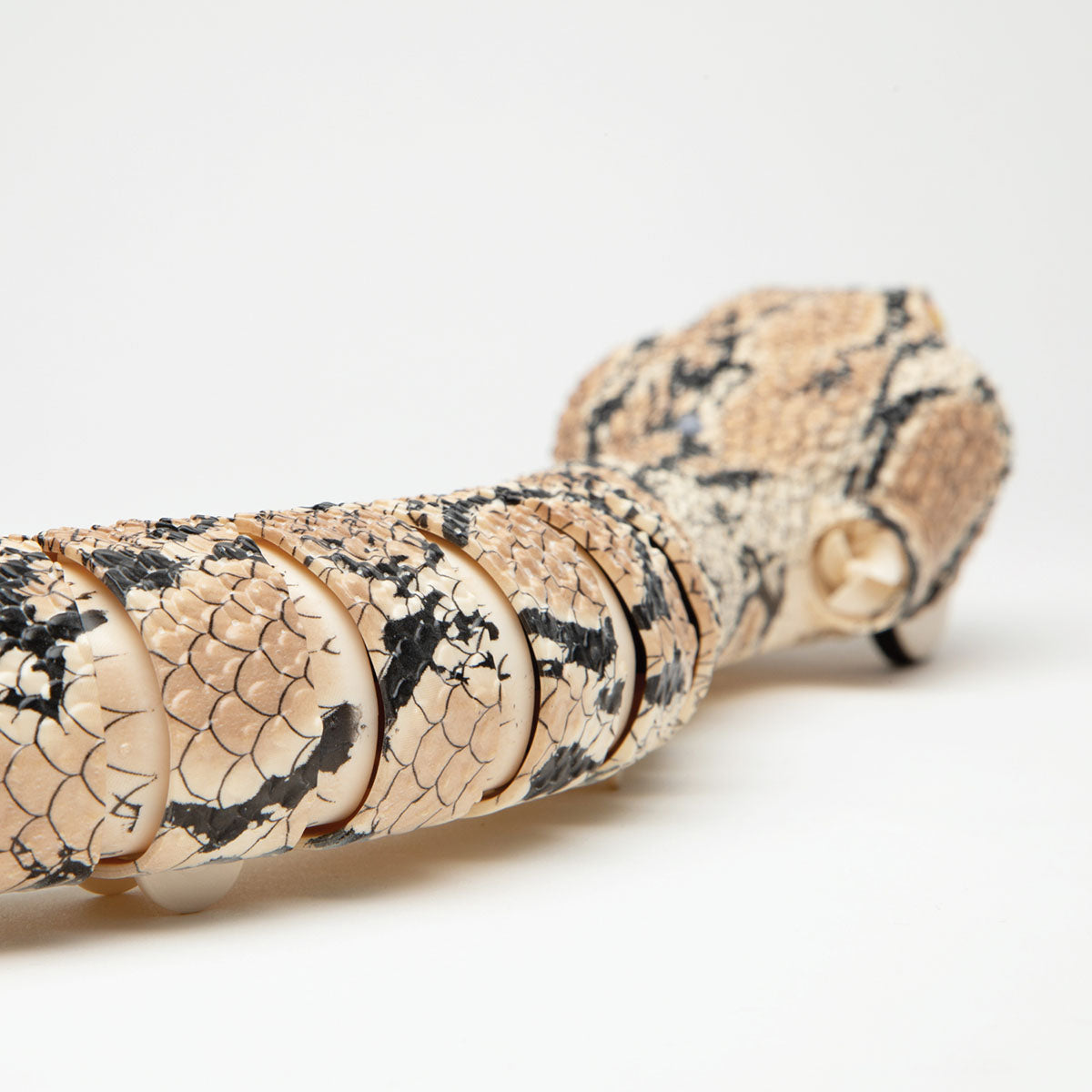 Picture of the articulated toy snake body as it slithers away - Thin Air Brands Hyper Drive Rattler RC Rattlesnake