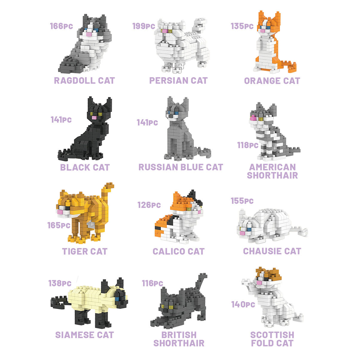 Pixel Worx Catastic Surprise Mini Builds - 12 styles to collect!