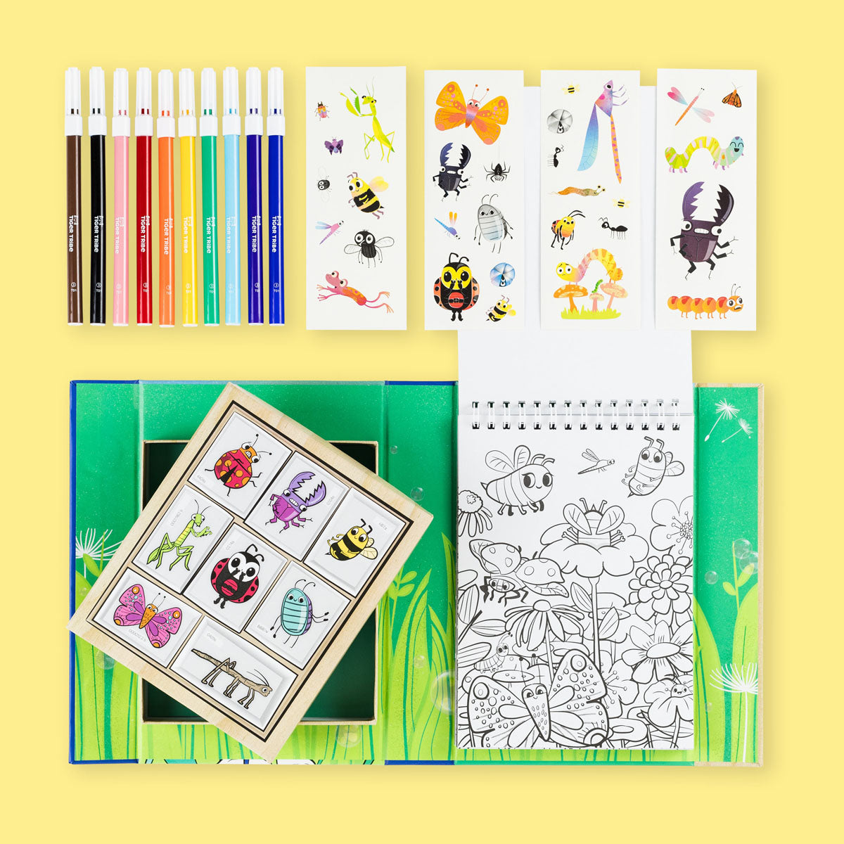 Tiger Tribe Backyard Bugs Coloring Set